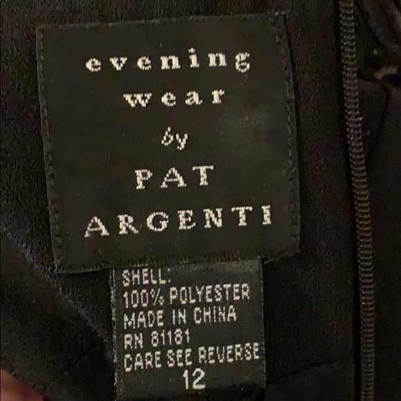 Evening Wear by Pat Argenti Long Black Dre… - Picture 7 of 8